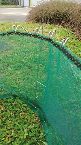 Filet-tricoté-vert-héliciculture