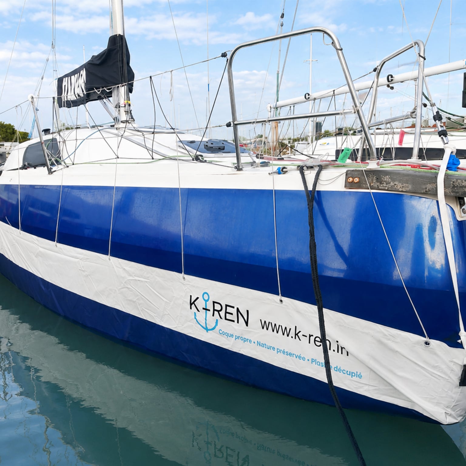 Mouillage, antifouling,housse Coque Bateau En Tissu Technique